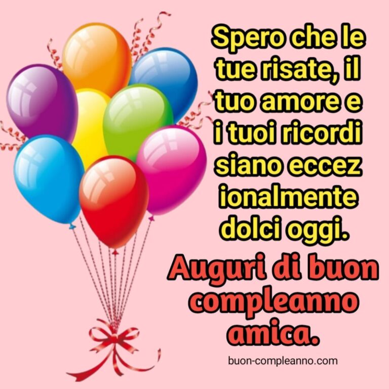 buon compleanno amica